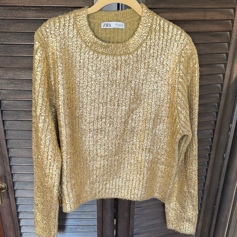 Zara Textured Knit Sweater